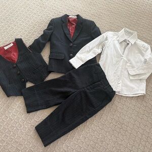 Like new Boy's 4-Piece Pinstripe Suit Set